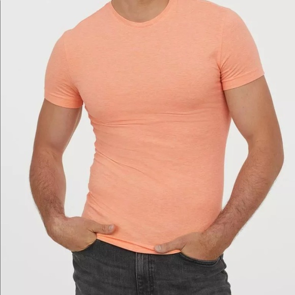 H&M Muscle Fit Men's Cotton Blend T-Shirt XS